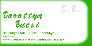 dorottya bucsi business card